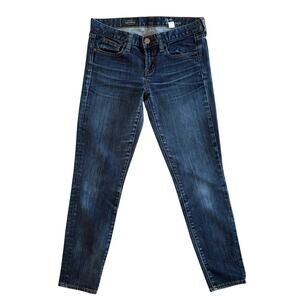 J. Crew Toothpick Jeans Women's Size 27 Blue Ankle skinny Mid rise 1133